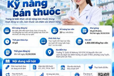 KHAI GIẢNG KHÓA HỌC KỸ NĂNG BÁN THUỐC 2026