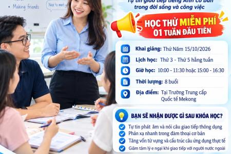 Khai giảng lớp Tiếng Anh Đàm thoại Cơ bản tại Cần Thơ – Học thử miễn phí 01 tuần