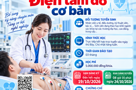 THÔNG BÁO CHIÊU SINH LỚP ĐIỆN TÂM ĐỒ CƠ BẢN NĂM 2026